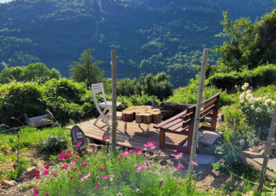 Un p'tit coin d'Ardèche, gîte écologique pour 4 personnes : le coin apéro