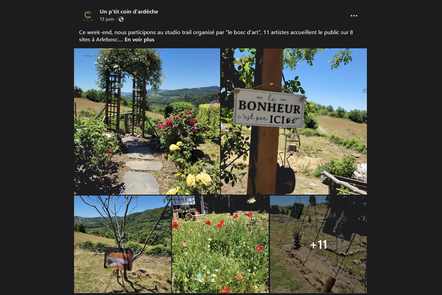 Réseaux sociaux gîte un ptit coin d'Ardèche Réseaux sociaux gîte un ptit coin d'Ardèche